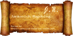 Jankovich Magdolna névjegykártya