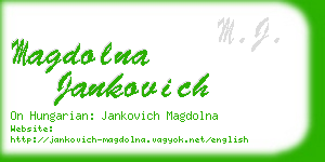 magdolna jankovich business card